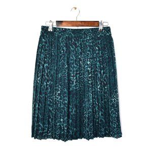 Banana Republic Teal Pleated Skirt